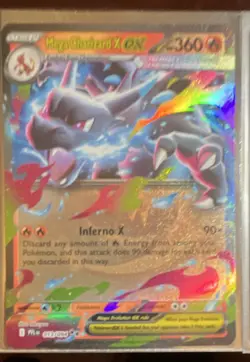 Pokemon TCG PFL en Mega Charizard X EX 109/94 Full Alt Art + 13/94 as added gift - Image 3