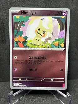 Mimikyu 042/094 Phantasmal Flames Pokemon Reverse Holo Near Mint - Image 1