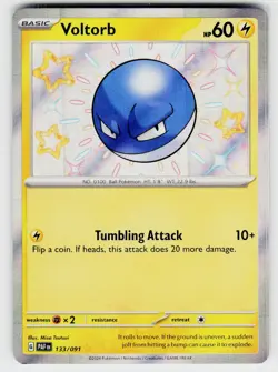 Voltorb Shiny Rare SV: Paldean Fates 133/091 Pokemon TCG - Image 1