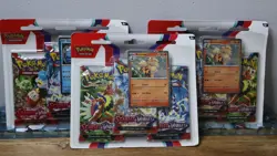 Pokemon TCG Scarlet And Violet Base Set Triple Blister New And Sealed x 3 - Image 1