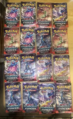 Lot Of 16 Pokemon TCG Temporal Forces Booster Packs Fact. Sealed &FREE SHIPPING! - Image 1