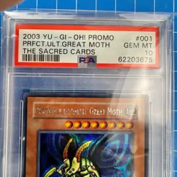 PSA 10 Perfectly Ultimate Great Moth TSC-001 The Sacred Cards YuGiOh 2003 Promo - Image 2