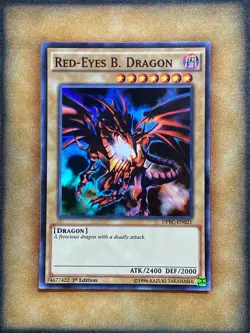 Yugioh Red-Eyes B. Dragon DPBC-EN021 Super Rare 1st Ed NM - Image 1