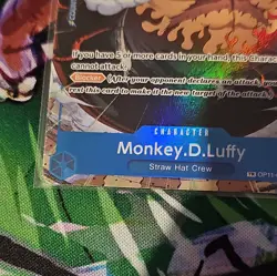 One Piece TCG Monkey.D.Luffy - OP11-058 (TR) Carrying On His Will Treasure Rare - Image 2