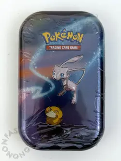 Pokemon TCG Kanto Power Mini Tin Mew and Psyduck New w/ Dent Factory Sealed 820650804137 - Image 1