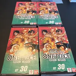 (4) - One Piece: Luffy & Ace (ST-30) Starter Decks EX **Chance** At GOD Deck - Image 2