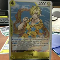 Bandai Sanji EB04-052 Rare Holo One Piece CCG Counter +1000 4000 Power - Image 1