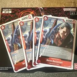 Set Of 4 One Piece Benn.Beckman OP16-012 Rare Foil NM - Image 1