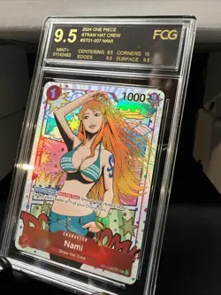 2024 ONE PIECE OP06-WINGS OF THE CAPTAIN TREASURE RARE #007 NAMI9.5 - Image 2