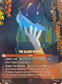 Disney Lorcana The Glass Slipper Enchanted 212/204 EN Archazia's Island - Image 2