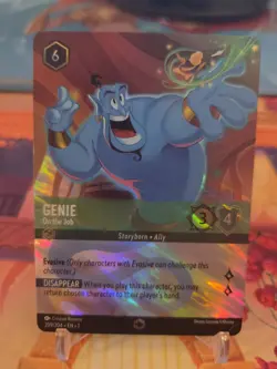 Disney Lorcana Genie On The Job Foil Enchanted 209/204 En First Chapter - Image 1
