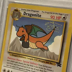 1999 Pokemon Game Dragonite #5 Movie Promo PSA 7 NM - Image 3