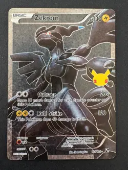 Zekrom 114/114 Celebrations Classic Collection Holo Pokemon Card - Image 1