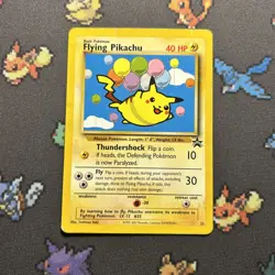 Flying Pikachu 25 Promo PL -Vintage Rare Pokemon Card- Black Star Promo (2z) - Image 1