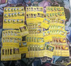 100x Pikachu Pokemon TCG Non Holo Card Lot - As Shown - Multiples - Various Sets - Image 1
