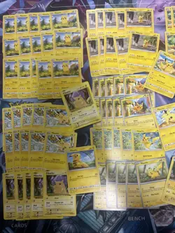100x Pikachu Pokemon TCG Non Holo Card Lot - As Shown - Multiples - Various Sets - Image 2