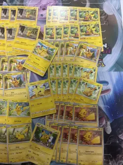 100x Pikachu Pokemon TCG Non Holo Card Lot - As Shown - Multiples - Various Sets - Image 3