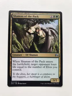 Shaman of the Pack MTG Magic the Gathering Card NM Near Mint ORI - Image 1