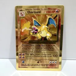 Charizard 4/102 - Gold Metal Card - Celebrations UPC Promo - Pokemon Card - NM - Image 1