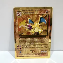 Charizard 4/102 - Gold Metal Card - Celebrations UPC Promo - Pokemon Card - NM - Image 1