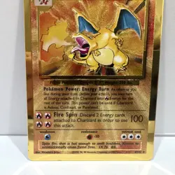 Charizard 4/102 - Gold Metal Card - Celebrations UPC Promo - Pokemon Card - NM - Image 3