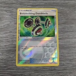 Pokemon BODYBUILDING DUMBBELLS 113/147 - Burning Shadows - Rev Holo - Image 1