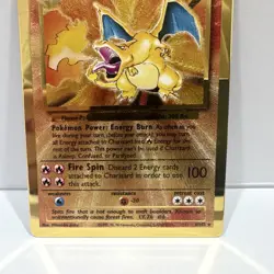 Charizard 4/102 - Gold Metal Card - Celebrations UPC Promo - Pokemon Card - NM - Image 3