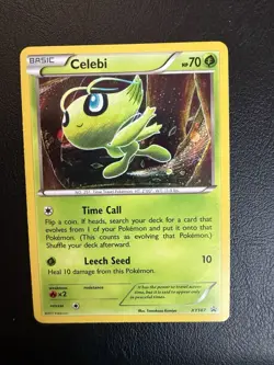 Pokemon TCG- Celebi- XY187 Black Star Promo- Holo Rare- NM - Image 1