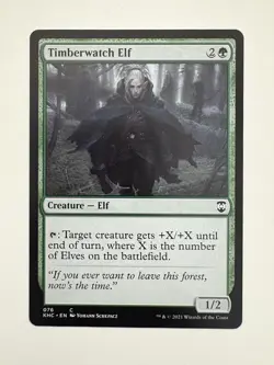 Timberwatch Elf MTG Magic the Gathering Card NM Near Mint KHC - Image 1