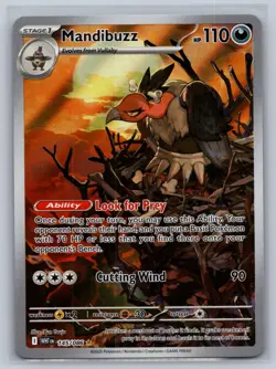 Mandibuzz 145/086 Holo Illustration Rare White Flare Pokemon Card Near Mint - Image 1
