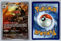 Mandibuzz 145/086 Holo Illustration Rare White Flare Pokemon Card Near Mint - Image 3