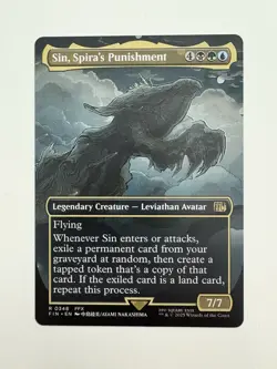 Sin Spira’s Punishment Borderless Alternate MTG Magic Gathering Card NM Mint FIN - Image 1