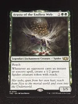 MTG Commander: Tarkir: Dragonstorm Arasta of the Endless Web 0244 Rare - Image 1