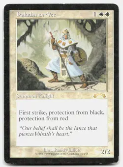 Paladin en-Vec 12 Rare Exodus Magic: The Gathering Lightly Played - Image 1