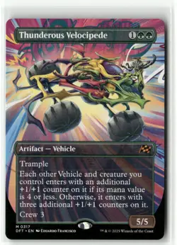 Thunderous Velocipede Borderless Aetherdrift MTG NM - Image 1