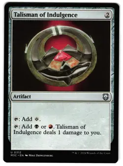 Talisman of Indulgence 312 - NM - Commander: Modern Horizons 3 Normal U - Image 1