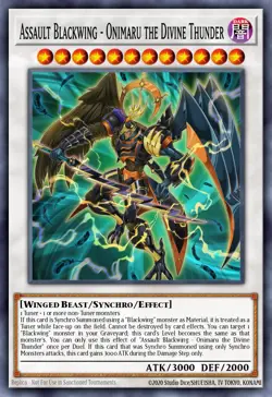 Assault Blackwing Onimaru the Divine Thunder - TDIL-EN049 Super Rare | Yu-Gi-Oh - Image 1