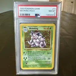 Nidoking 1999 Pokemon Game Set Holo Nidoking Holo 11/102 PSA 8 - Image 1