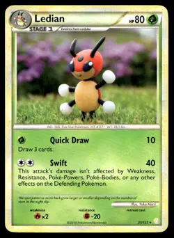 Yuka Morii Ledian 25/123 HeartGold SoulSilver MP Pokemon TCG - Image 1
