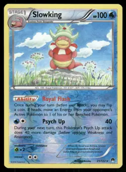 2016 Pokemon Slowking Holo Rare BREAKpoint 21/122 Reverse Holo HP - Image 1
