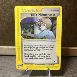 MP Bill's Maintenance 137/165 - Expedition E-Series - Non-Holo Pokemon Card - Image 1