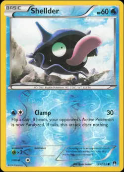 Pokemon - Shellder (23) #23/122 - XY - BREAKpoint Reverse Holo - Image 1