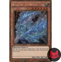 Yugioh Krystal Dragon MVP1-ENGV2 Gold Secret Rare Limited Edition NM - Image 1