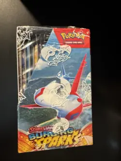 Pokemon TCG Scarlet & Violet - Surging Sparks Booster Box In Acrylic Case - Image 4