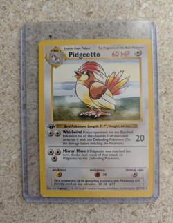 Base Set Pidgeotto 022/102 1st Edition Shadowless Regular English Rare - Image 1
