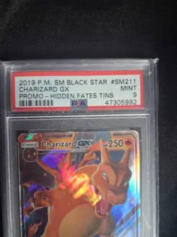 PSA 9 - 2019 Pokemon Hidden Fates Tin Charizard GX #SM211 - Black Star Promo - Image 2