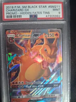 PSA 9 - 2019 Pokemon Hidden Fates Tin Charizard GX #SM211 - Black Star Promo - Image 4