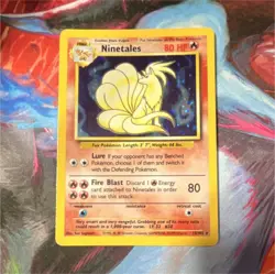 Pokemon Ninetales 80 HP Fox Holo Rare Base Set 12/102 Wizards 1999 - Image 1