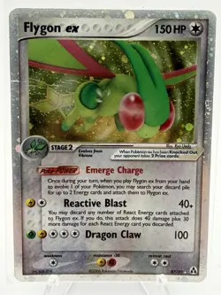 Pokemon Flygon ex EX Legend Maker 87/92 Ultra Rare Holo HP 2006 Crease - Image 2