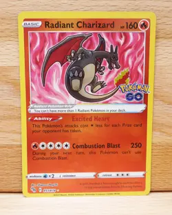 Radiant Charizard Pokemon GO #011/078 Near Mint - Image 1